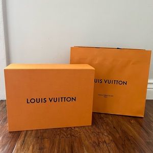 Louis Vuitton Box and Shopping Bag